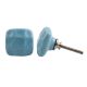 Turquoise Square Crackle Ceramic Drawer Knob